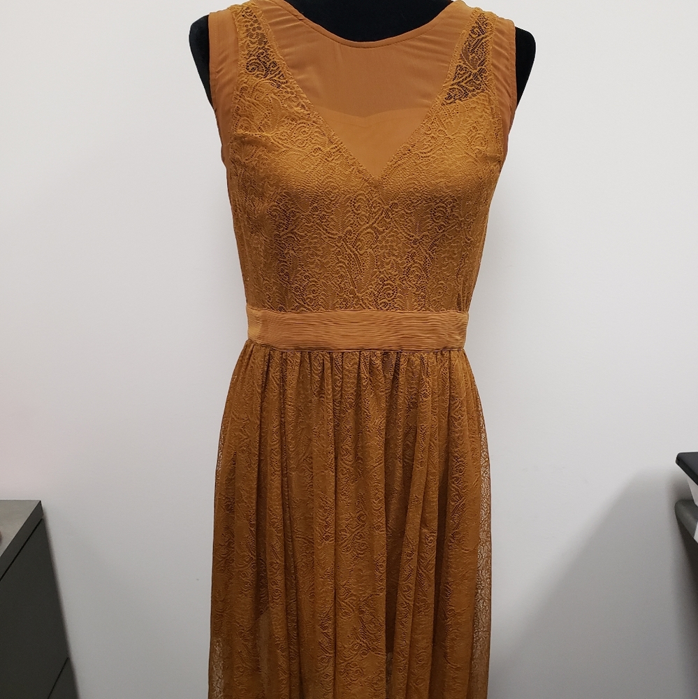 Narrative lace dress